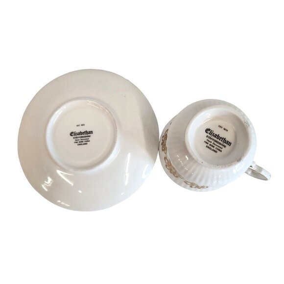 Elizabethan Staffordshire Hand Decorated 50th Anniversary Fine Bone China Tea Cu - Picture 12 of 16